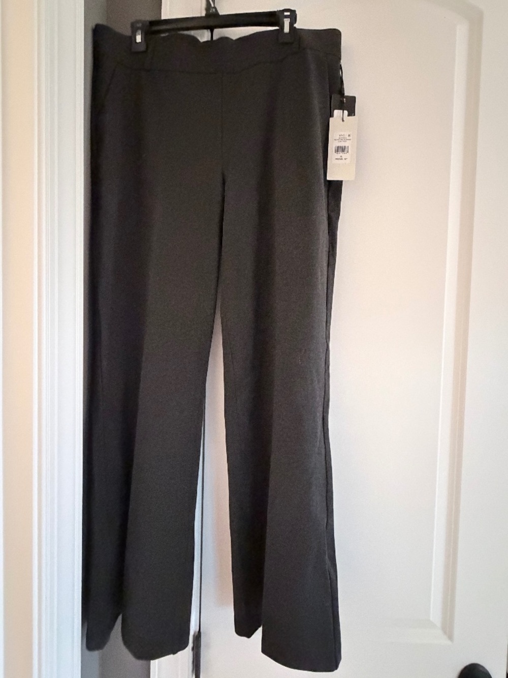 Charcoal Gray Pull Up Dress Pants